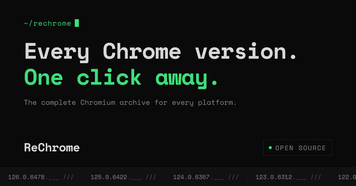 ReChrome screenshot 1